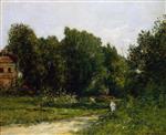 Eugene Boudin  - Bilder Gemälde - Le Parc Cordieres a Trouville