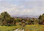 Eugene Boudin  - Bilder Gemälde - Near Antibes