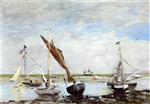 Eugene Boudin  - Bilder Gemälde - Near Trouville