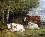 Eugene Boudin  - Bilder Gemälde - Norman Pasture