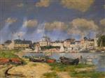 Eugene Boudin  - Bilder Gemälde - Plage de Trouville