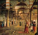 Jean Leon Gerome  - paintings - Puplic Prayer in the Mosque of Amr (Cairo)