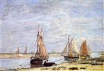 Bild:Sailboats near Trouville