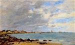 Eugene Boudin  - Bilder Gemälde - Saint-Vaast-La-Hougue, the Bay