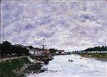 Eugene Boudin  - Bilder Gemälde - Saint-Valery-sur-Somme, France