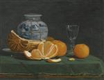 Eugene Boudin  - Bilder Gemälde - Still Life with an Opened Orange