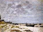 Eugene Boudin  - Bilder Gemälde - The Beach, Berck