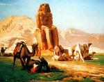 Jean Leon Gerome  - paintings - The Colossus oh Memnon
