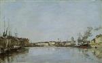 Eugene Boudin  - Bilder Gemälde - The Dutch Dock, Dunkerque
