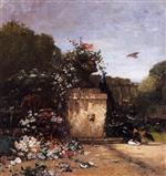 Eugene Boudin  - Bilder Gemälde - The Garden