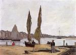 Eugene Boudin  - Bilder Gemälde - The Port of Trouville