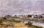 Eugene Boudin  - Bilder Gemälde - The Port of Trouville