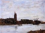 Eugene Boudin  - Bilder Gemälde - The River Scheldt