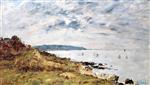 Eugene Boudin  - Bilder Gemälde - The Shore at Benerville