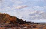 Eugene Boudin  - Bilder Gemälde - The Shore