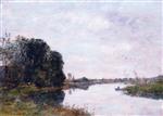 Eugene Boudin  - Bilder Gemälde - The Toques at Saint-Arnoult