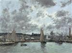 Eugene Boudin  - Bilder Gemälde - Trouville