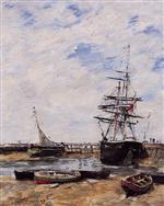 Eugene Boudin  - Bilder Gemälde - Trouville, Low Tide