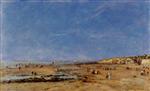 Bild:Trouville, Panorama of the Beach