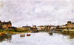 Eugene Boudin  - Bilder Gemälde - Trouville, the Port