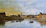 Eugene Boudin  - Bilder Gemälde - Trouville, the Port