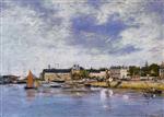Eugene Boudin  - Bilder Gemälde - Trouville, the Port-3