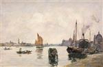 Eugene Boudin  - Bilder Gemälde - Venice