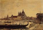 Eugene Boudin  - Bilder Gemälde - Venice, Le Mole et la Salute