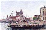 Eugene Boudin  - Bilder Gemälde - Venice, the Salute