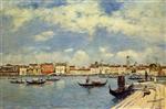 Eugene Boudin  - Bilder Gemälde - Venice, View from San Giorgio