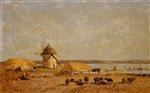 Eugene Boudin  - Bilder Gemälde - View from the Camaret Heights