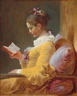 Jean Honore Fragonard - Bilder Gemälde - A Young Girl Reading