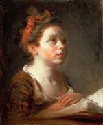 Jean Honore Fragonard - Bilder Gemälde - A Young Scholar