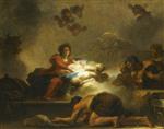 Jean Honore Fragonard - Bilder Gemälde - Adoration of the Shepherds