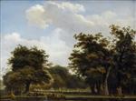 Jean Honore Fragonard - Bilder Gemälde - Elegant Group Disembarking in a Park