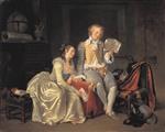 Jean Honore Fragonard  - Bilder Gemälde - Ich lese sie mit Freuden wieder