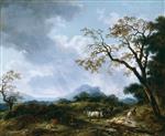 Jean Honore Fragonard  - Bilder Gemälde - Landscape with Passing Shower