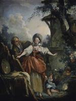 Jean Honore Fragonard  - Bilder Gemälde - Le Colin-Maillard