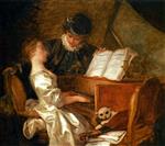 Jean Honore Fragonard  - Bilder Gemälde - Music Lesson