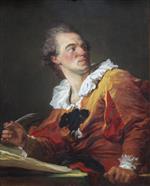 Jean Honore Fragonard  - Bilder Gemälde - Portrait of Louis François Prault
