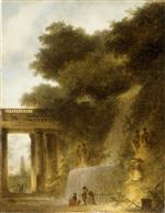 Jean Honore Fragonard  - Bilder Gemälde - The Cascade