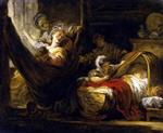 Jean Honore Fragonard  - Bilder Gemälde - The Cradle