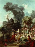 Jean Honore Fragonard  - Bilder Gemälde - The Progress of Love, The Lover Crowned