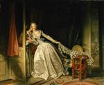 Jean Honore Fragonard  - Bilder Gemälde - The Stolen Kiss