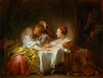 Jean Honore Fragonard  - Bilder Gemälde - The Stolen Kiss