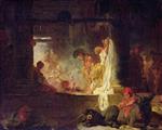 Jean Honore Fragonard  - Bilder Gemälde - The Washerwomen