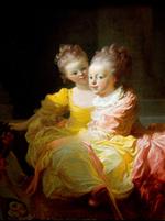 Jean Honore Fragonard  - Bilder Gemälde - Two Sisters