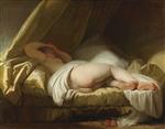 Jean Honore Fragonard  - Bilder Gemälde - Young Girl Sleeping