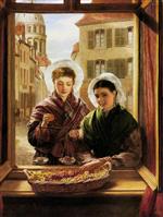 William Powell Frith - Bilder Gemälde - At my window, Boulogne