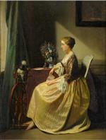William Powell Frith  - Bilder Gemälde - Marguerite